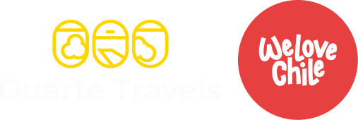 Logo da Duarte Travels e do WeLove Chile